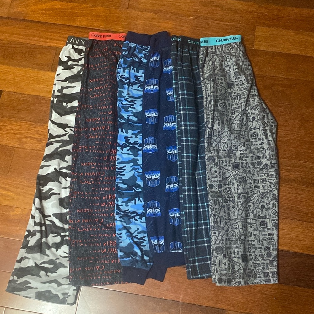 Winter Pyjama Pants set of 6 - Sizes 8-10yrs and 10-12yrs